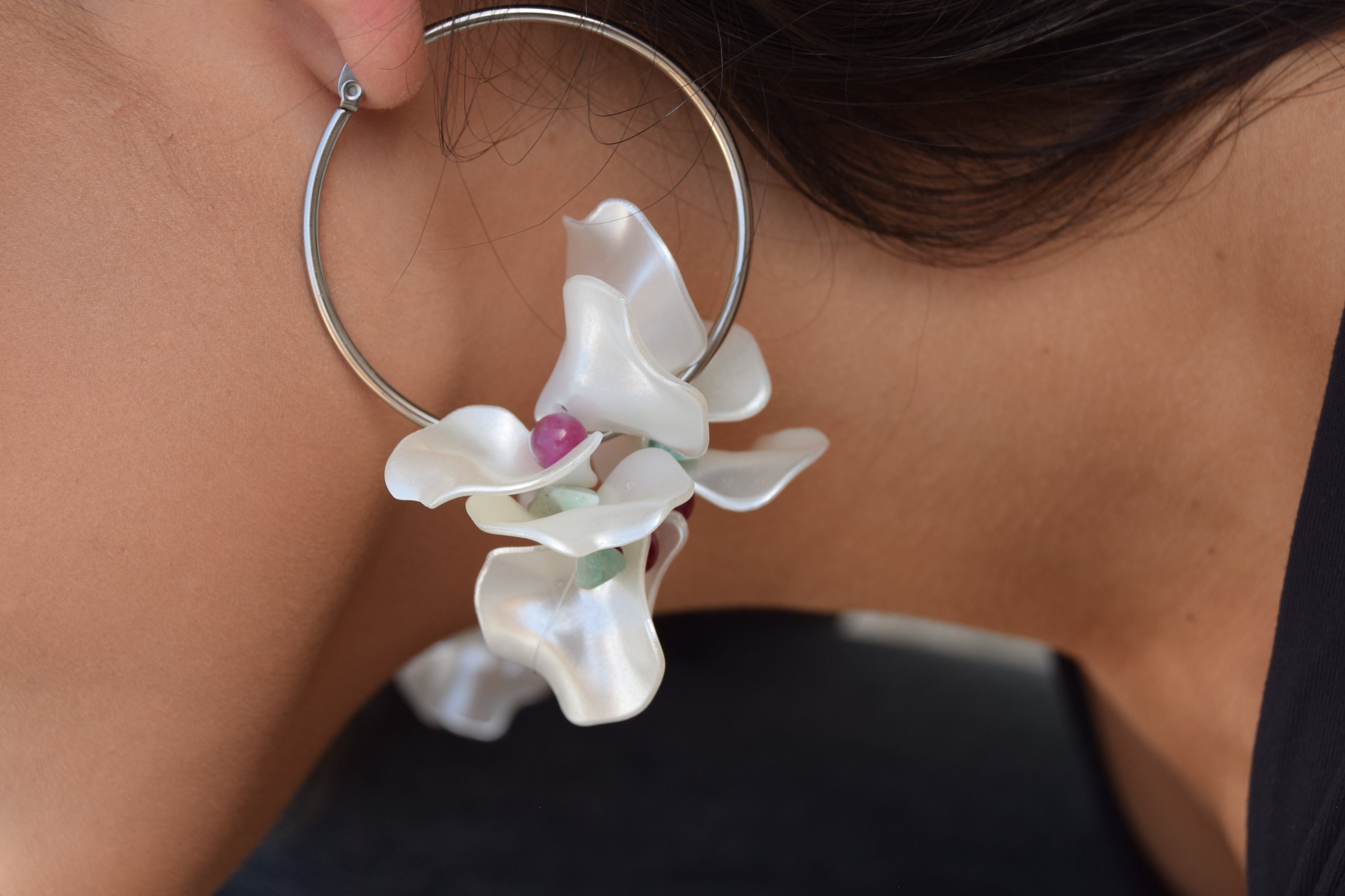 PENDIENTES JULIETA PLATEADO